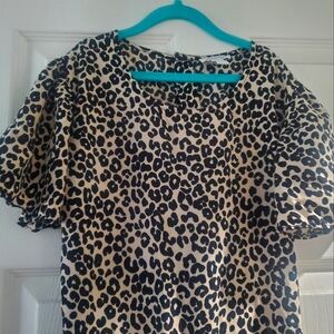 Nordstrom One Piece Jumpsuit Girls 14-16 XL, Leapord Print